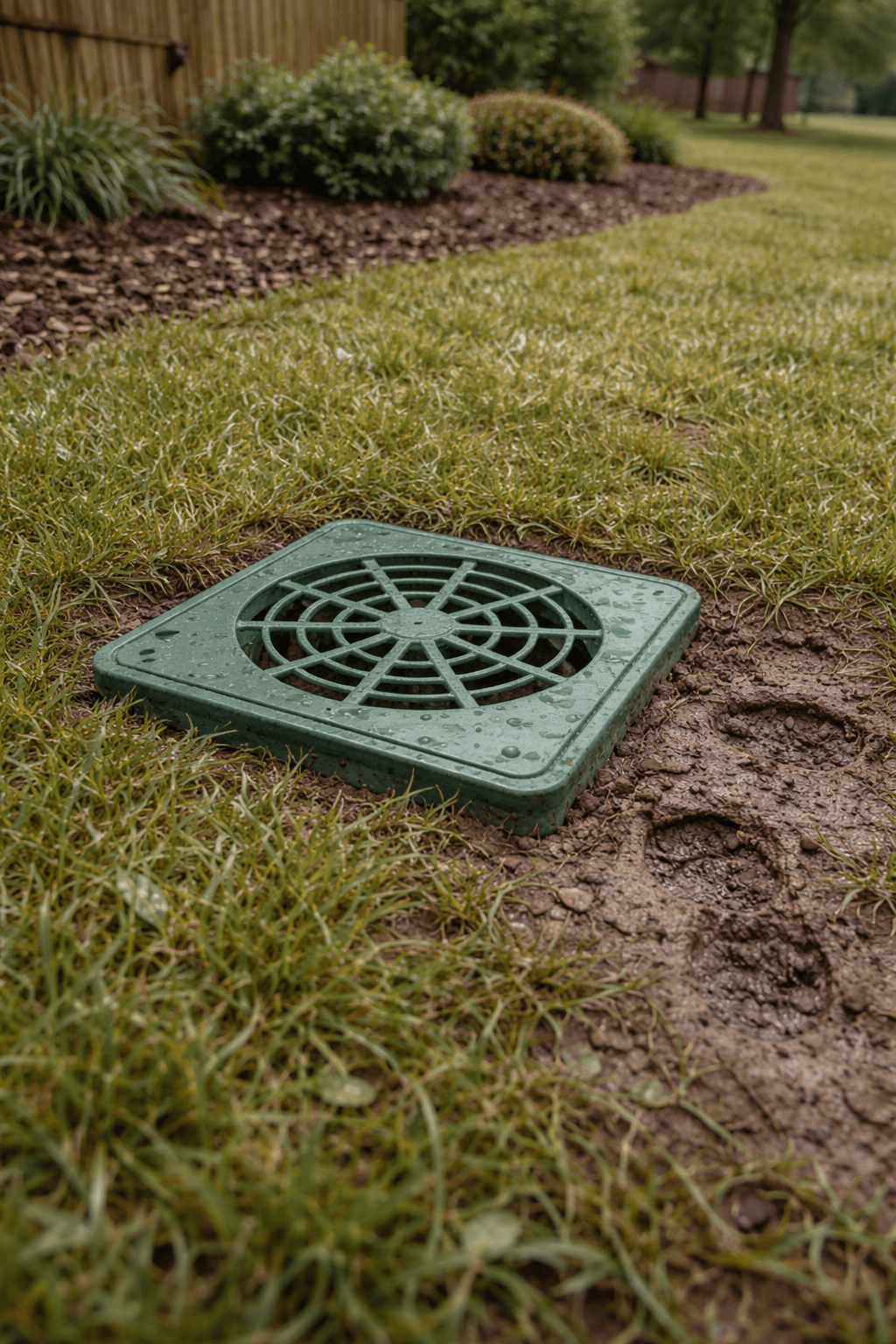 Edgewood Side Yard Drainage